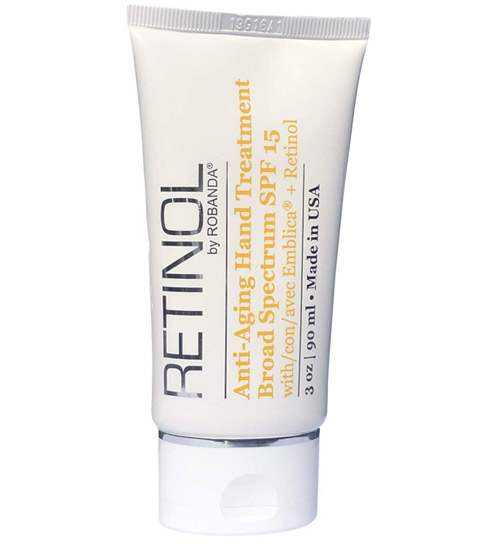 Retinol by Robanda Anti-Aging Hand Treatment Broad Spectrum SPF 15